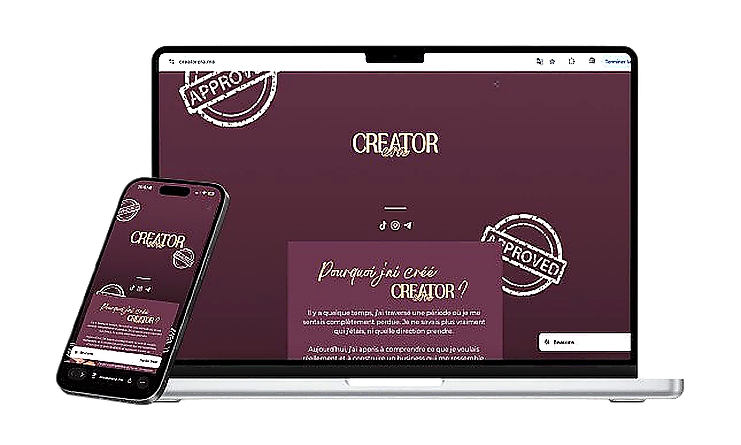 Exemple de site Creator Era
